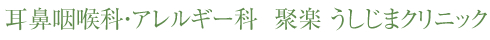 耳鼻咽喉科・アレルギー科 聚楽 うしじまクリニック